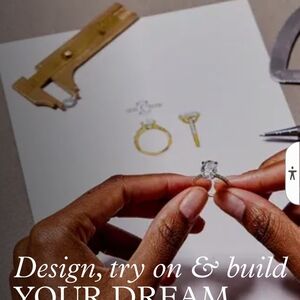 Elegant Silver Engagement Ring